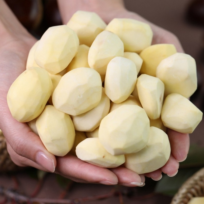 국내산 무방부제 깐 공주밤(9-10개입) 깐밤 생율 제수용 제사용 차례상 명절, 1개, 110g