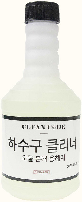 클린코드 배수구 클리너 유분 유지방 오물분해 하수구 용해제, 1개, 650ml