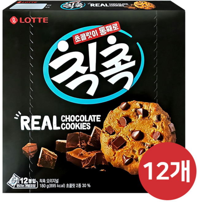 롯데 칙촉, 180g, 12개