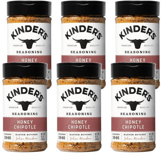 Kinder's 킨더스 허니 치폴레 시즈닝 284g, 6개