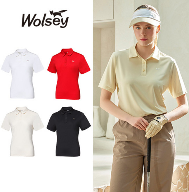 Wolsey 울시 26SS 여성 반팔 기능성 카라셔츠 4종