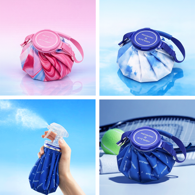 스팅어 냉온찜질 스트랩 얼음주머니 스트랩 결로최소화 얼음찜질팩, 1개, 시그니처 블랙