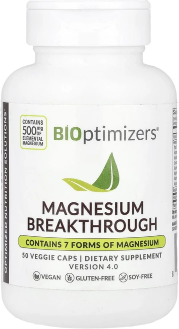 BIOptimizers 마그네슘 브레이크스루 500mg 베지 캡슐 50정(1정당 250mg), BIOptimizers마그네슘브레이크스루500mg베지캡, 1개, 50정 - 쿠팡