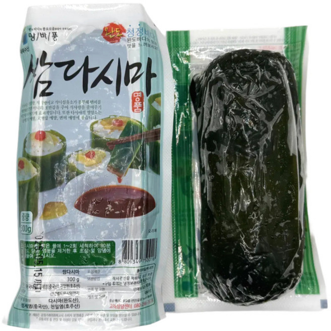 전남 완도산 쌈다시마 국내산 염장 다시마, 1개, 300g