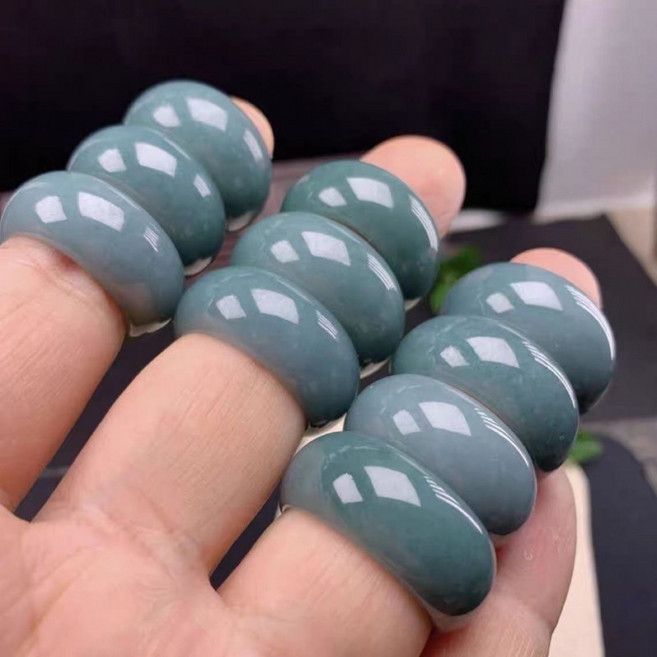 천연옥반지 한복장신구 쌍가락지 두꺼운반지 옥반지 우정링 손가락 장식품 혼주장신구 악세서리 레이어드