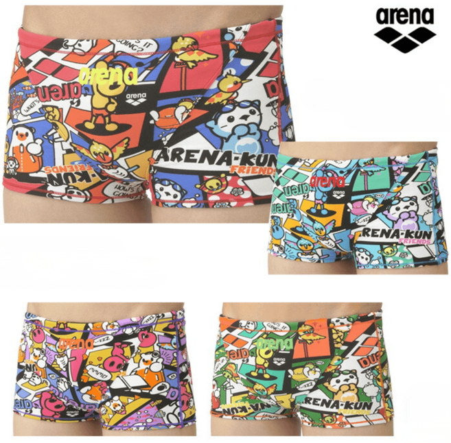 25년신상 아레나 숏사각 수영복 실내 남자 수영복 4색