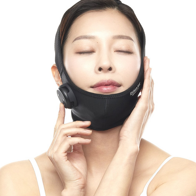 디마레 이중턱 관리 오마이턱 EMS 밴드 이중턱소멸기 [홈쇼핑 EMS 밴드], Free Size [풀세트]