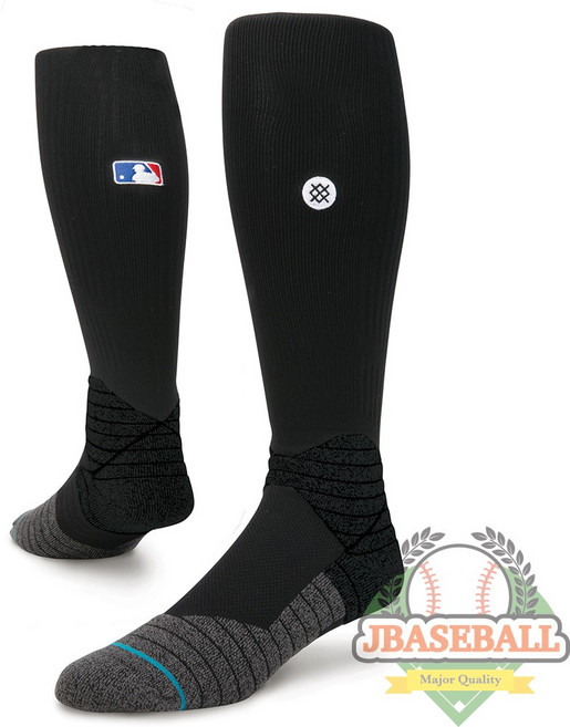 스탠스 다이아몬드프로 야구양말 베이스볼삭스, 블랙, 1개