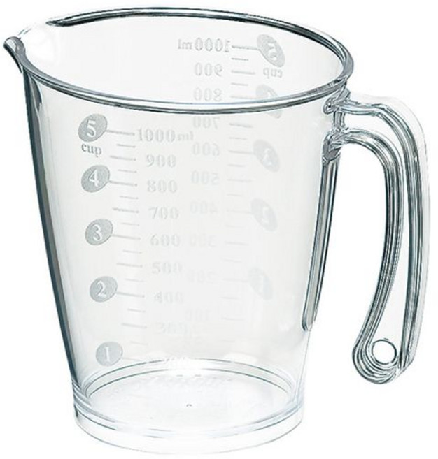 일본 플라스틱 계량컵 1L PC계량컵 플라스틱비커, 1개