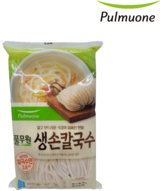 (냉장)[풀무원]생가득생손칼국수1kg, 1개, 1kg