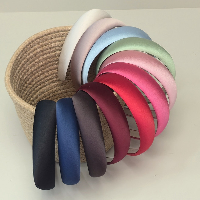 데일리로제(국내 제작) 세틴 볼륨 헤어밴드