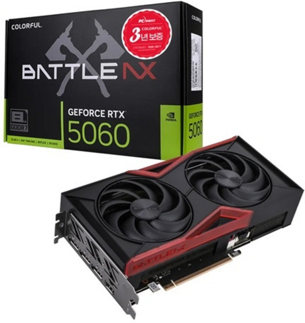 Colorful Colorful 지포스 RTX 5060 토마호크 DUO D7 8GB 피씨디렉트