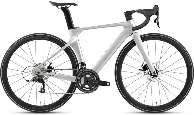 R10pro 카본 로드 바이크 RIVAL 22단 자전거 경량 디스크 브레이크 스포츠 추천, 52cm, 1cm, 은색