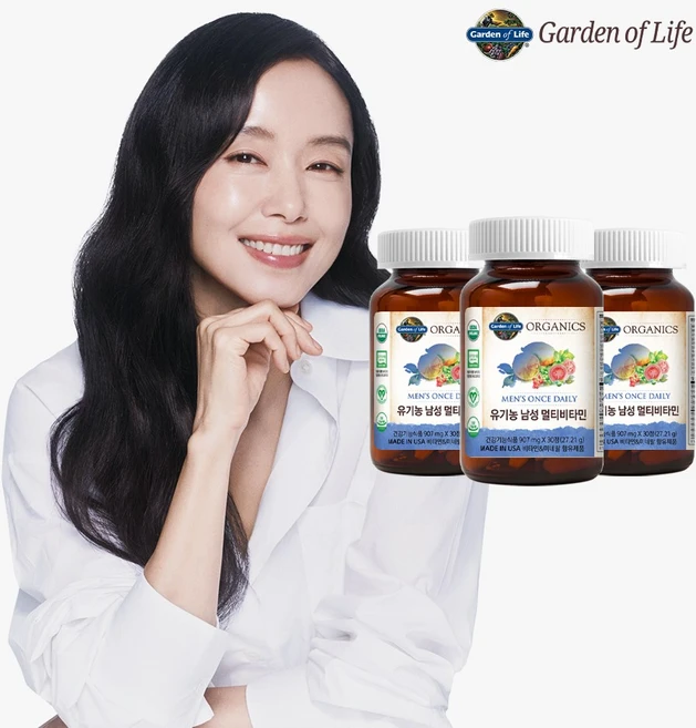 가든오브라이프 유기농 남성 멀티비타민 30정 (총 1박스), 3박스 - 쿠팡
