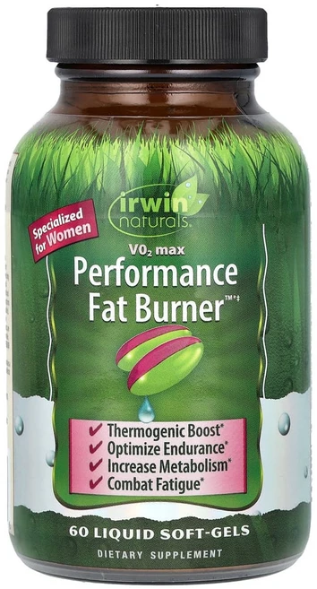 어윈네츄럴 V02 Max Performance Fat Burner 액상 소프트젤 60정, IRW59868, 1개 - 쿠팡