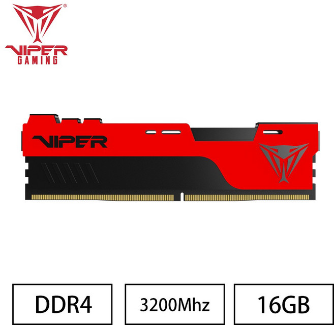 VIPER ELITE II DDR4 3200 16GB 桌上型記憶體, 1個, PVE2416G320C8