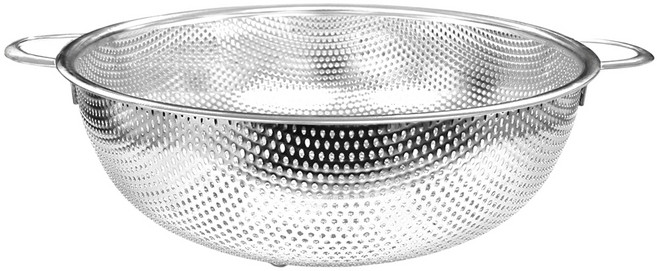 DAMDA 스텐304 타공 양수 손잡이 채반 바구니, 5호, 1개