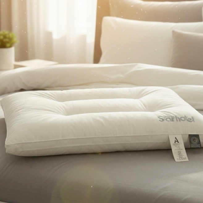 루베리코 푹신한 고중량 호텔용 낮은 경추 베개솜, 1개, 화이트