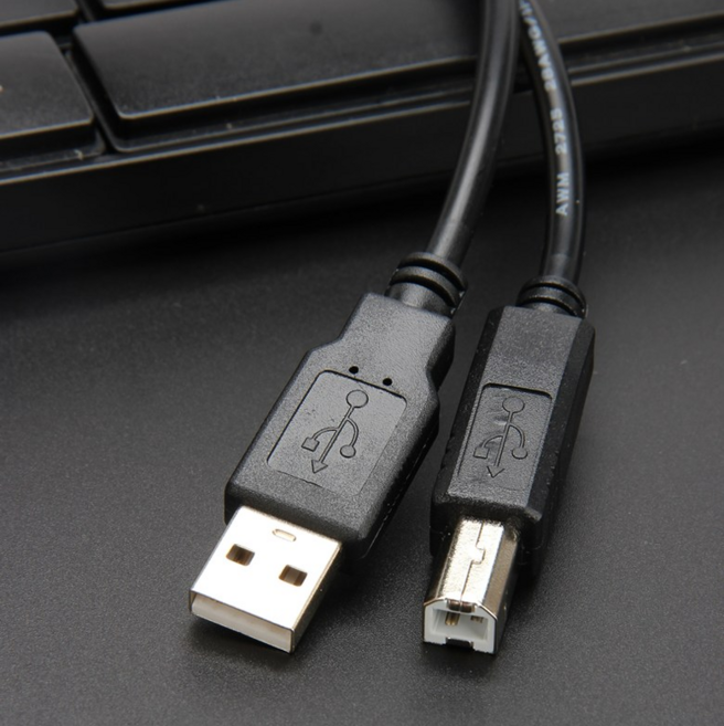 프린터 삼성 캐논 hp 호환 복사기 복합기 연결 USB 케이블 1.8m연결, 1.8m, 1개