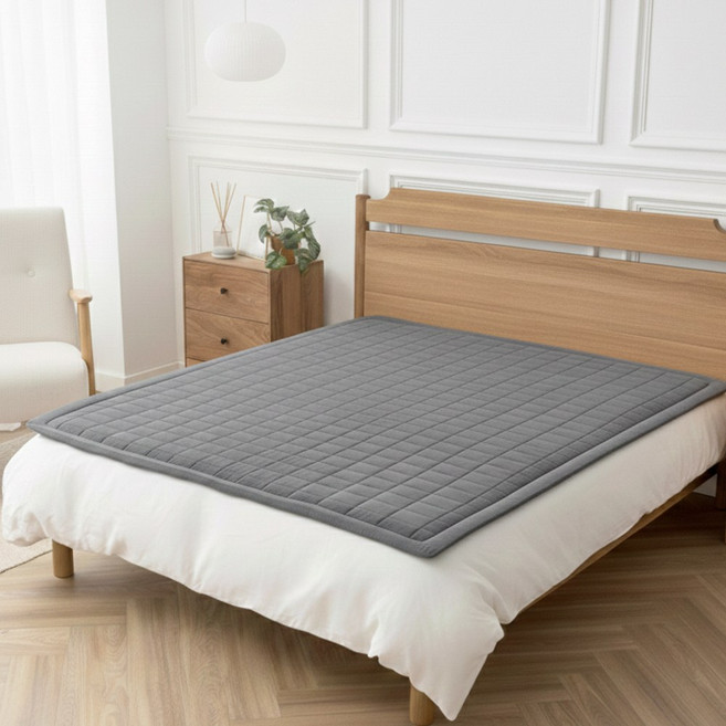 꼼지락 탄소 온열매트 가정용 전기매트 더블 분리난방형 1200 2인용, 단품