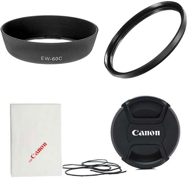 EW-60C+MCUV58mm+렌즈캡+포켓융 캐논호환후드 세트, 1개