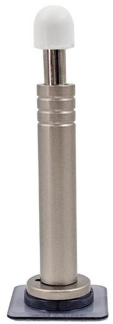 무타공 도어훅 완충식 접착판 스프링 도어스토퍼 문충격 방지쿠션 문닫힘방지 범퍼, 도어훅 완충식 접착판 실버 120mm, 1개