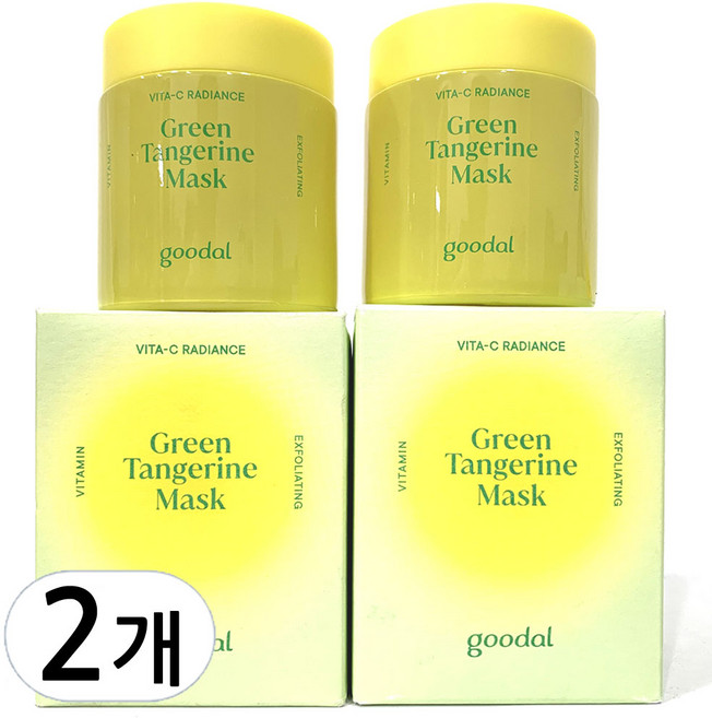 구달 청귤 비타씨 워시오프 마스크, 2개, 1개입