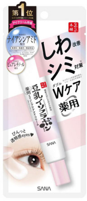 사나 나메라카혼포 두유 이소플라본 에이징케어 약용 링클 아이크림 화이트 20g