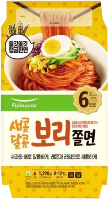 코스트코 풀무원 보리쫄면 1290g(6인분) 코스트코, 1개, 1.29kg, 1개