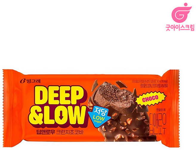 딥앤로우 저당 크런치초코바, 10개, 90ml