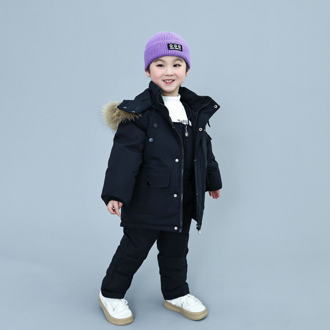 모아나리 최신상 키즈 공용 썰매 스키복 올인원세트 상하복 멜빵 스키바지 방한복 눈썰매