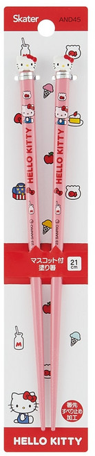 산리오 헬로키티 마스코트 나무 젓가락 1P 21cm, 1개