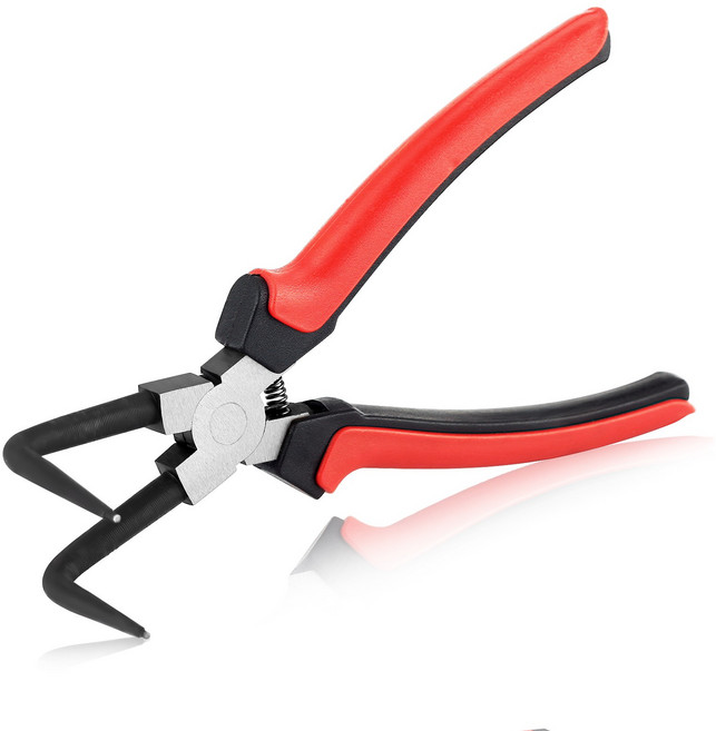 SPEEDWOX 내측 스냅 링 플라이어 90도 휨 소형 팁 오토바이 자동차 정비 스냅 링 플라이어 C형 링 플라이어 C형 스냅링 플라이어 씨클립 탈거, 1개