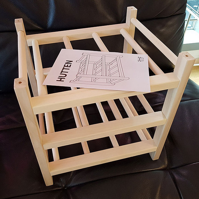 이케아 HUTTEN 후텐 와인랙9홀 원목 701.795.94, 1개