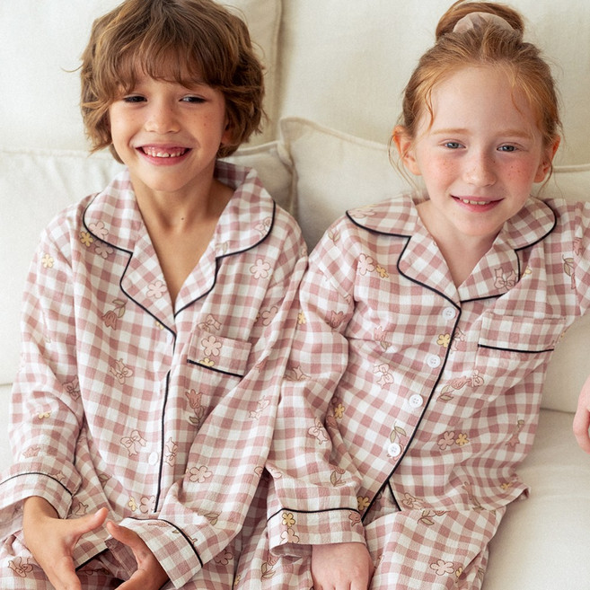 메리핀 아동 코지데이 카라 긴팔 잠옷 상하세트