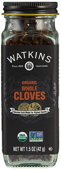 Watkins Gourmet 유기농 향신료 병 전체 정향 GMO 프리 코셔 42.5g(1.5온스) 1팩 239382, 1.5 oz, 42g, 1개