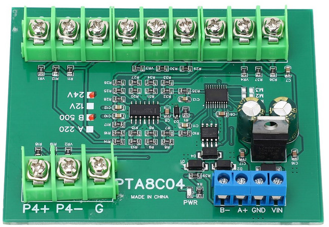 RS485 14-18mA 온도 수집 보드가 포함된 4채널 PT100 RTD 온도 센서 모듈, B500 DC24V, 1개