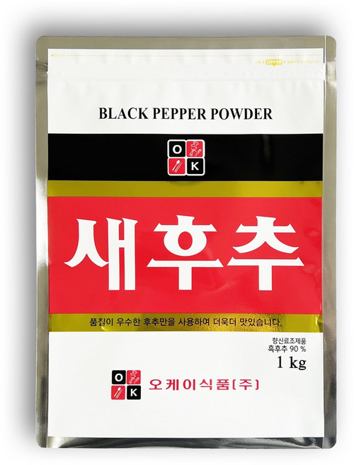 오케이 새후추 후추분말 대용량 업소용 가정용, 1kg, 1개
