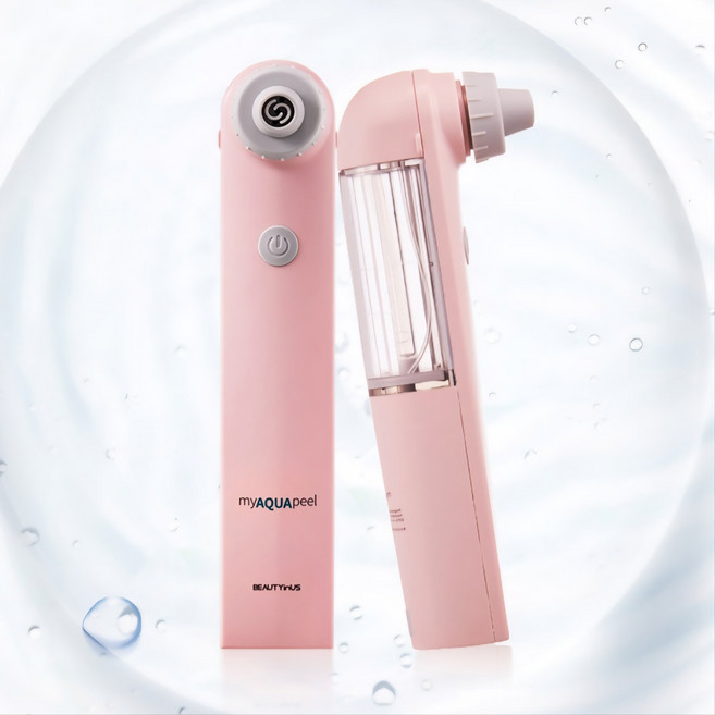 뷰티인어스 마이아쿠아필 아쿠아필링기 핑크에디션 각질제거 모공케어 수분케어 토탈 솔루션 홈 에스테틱 탱탱 물광피부 물톡스 리프팅 연예인 피부관리, 핑크, 핸디형 아쿠아필링기
