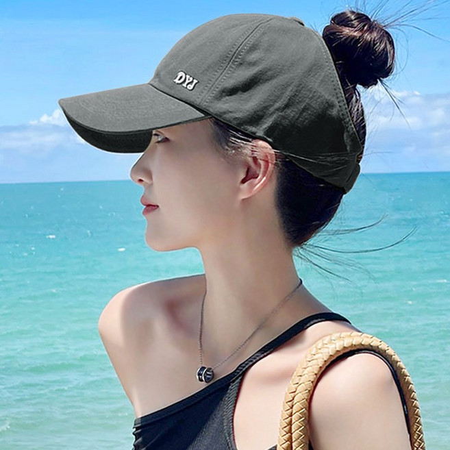 아띠Ahtty 똥머리 포니테일 코튼 볼캡 야구 모자 8color