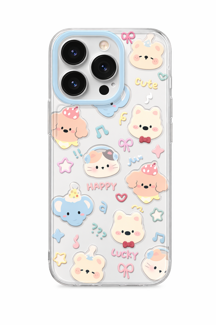 몽글몽글 애니멀 프렌즈 캐릭터 아이폰 TPU 케이스