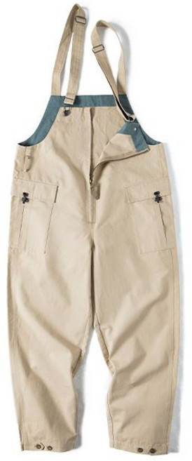 남성 멜빵 팬츠 캐주얼 봄 가을 민소매 점프슈트 루즈핏 데일리 남자 일자 카고 바지 JZLYQ