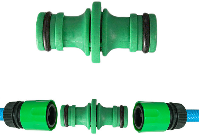 I자 양방향 원터치 커넥터 연결구, 그린, 1개