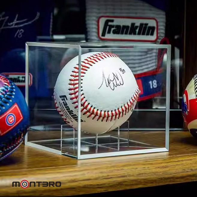 camval 싸인볼 사인볼 야구공 케이스 보관함, 3개