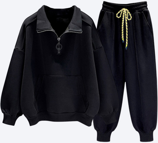 에치케이 루즈핏 맨투맨 티셔츠 밴딩 조거 팬츠 캐주얼 트레이닝 운동복