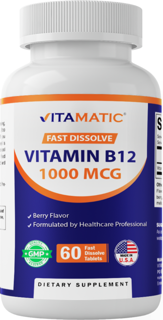 비타민 B12 1000 mcg 패스트 리졸브 정제, 2개, 60회분