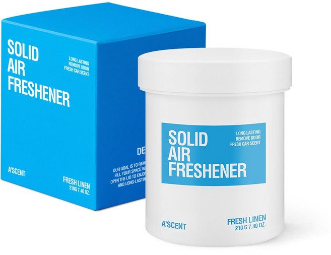 에이센트 차량용 고체 탈취제 강력 냄새제거 프레쉬 린넨, 1개, 210g