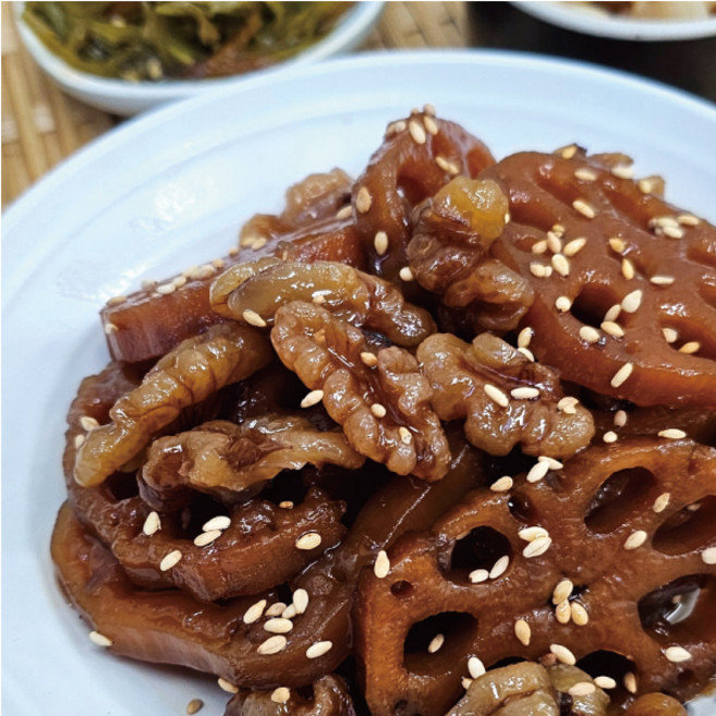 바다랑 호두연근조림 200g 400g 800g 1kg 고소함과 아삭함의 완벽한 조화, 1개