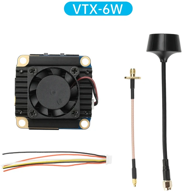 3GHz VRX VTX 4W / 6W 무선 오디오/비디오 송수신기 16CH 아날로그 매핑 모듈 (FPV RC 레이싱 드론용), 02 VTX 6W