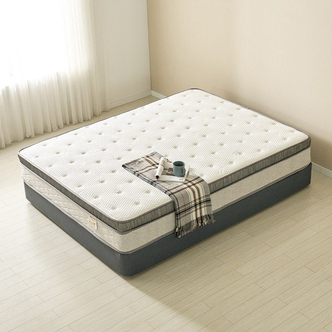 보루네오 틴틴Po 독립스프링 유로탑 매트리스 K, 26cm